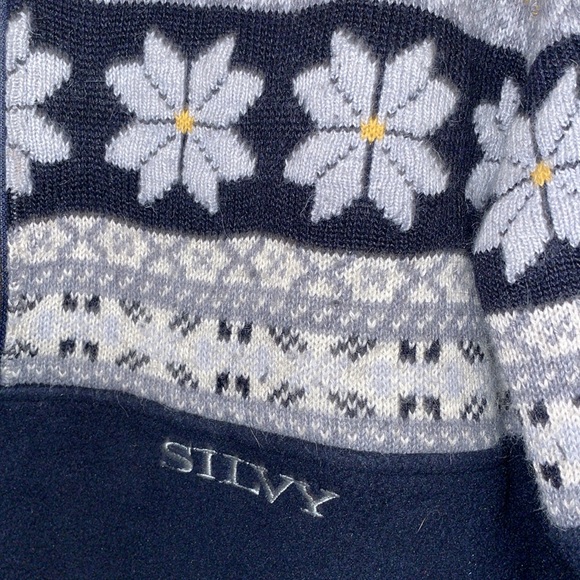 💙⬇️ $21 ⬇️ Mens Walking Silvy Medium Pullover Fleece Zip. Very roomy/warm. - Picture 2 of 8